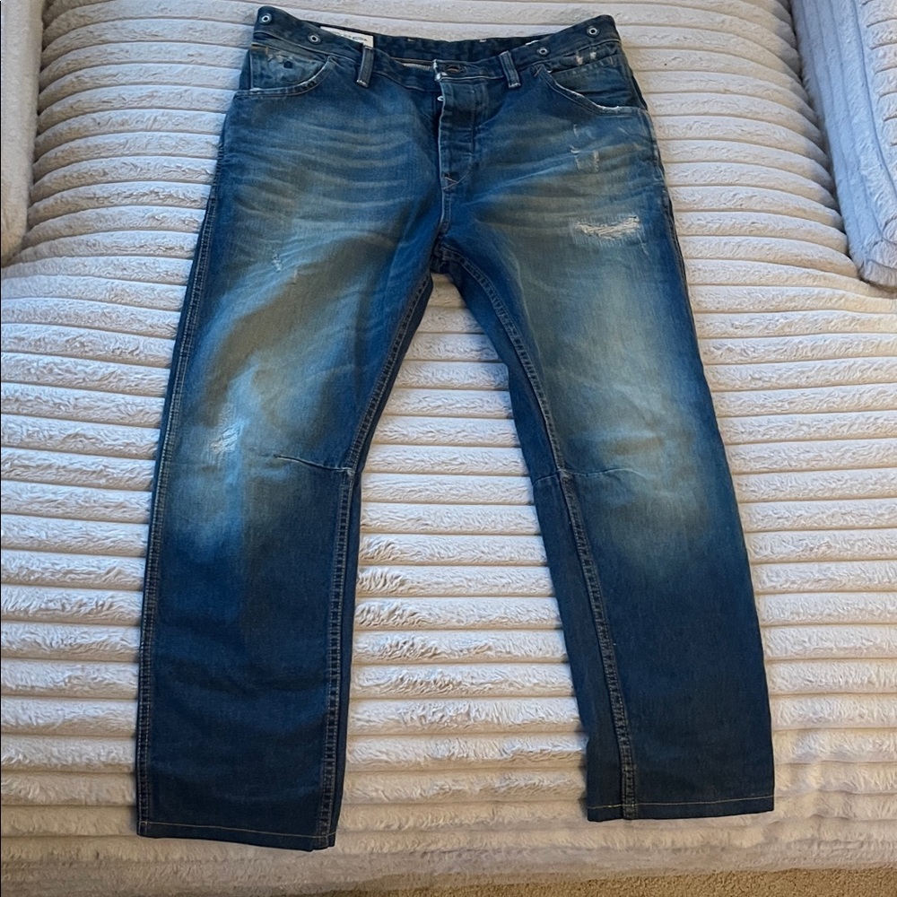 Scotch & Soda Men's Blue Jeans brewer